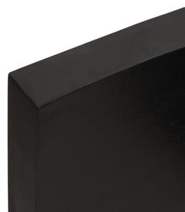 Półka, ciemnobrązowa, 40x60x(2-6) cm, wykończone drewno dębowe