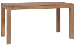 Stół z drewna tekowego, naturalne wykończenie, 140x70x76 cm