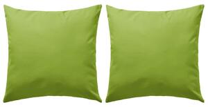 Poduszki na zewnątrz, 2 szt., 60 x 60 cm, zielone jabłuszko