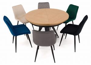 EMWOmeble Krzesło tapicerowane zielone ▪️ BELINI (DC-6020) ▪️ WELUR ZIELONY