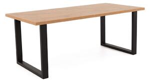 EMWOmeble Stół loftowy rozkładany 120/200x90 - FIORD - dąb