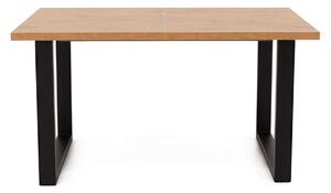 EMWOmeble Stół loftowy rozkładany - 160/240x90 - FIORD - Dąb