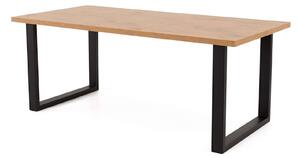 EMWOmeble Stół loftowy rozkładany 120/200x90 - FIORD - dąb