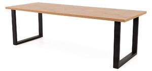 EMWOmeble Stół loftowy rozkładany - 160/240x90 - FIORD - Dąb