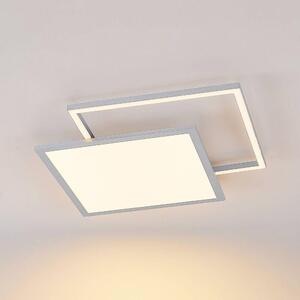 Lucande - Senan LED Square Lampa Sufitowa CCT Silver