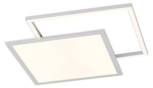 Lucande - Senan LED Square Lampa Sufitowa CCT Silver Lucande