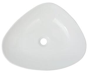 Ceramiczna umywalka trójkątna 50,5 x 41 x 12 cm, biała