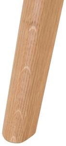 Biurko białe MDF 2 szuflady drewniane nogi styl skandynawski Sheslay Beliani