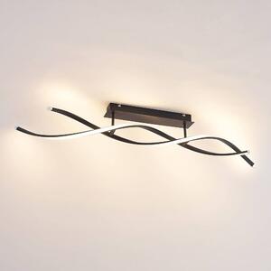 Lindby - Welina LED Lampa Sufitowa Matt Black Lindby