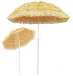 Parasol plażowy w stylu hawajskim, naturalny, 180 cm