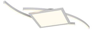 Lucande - Tiaro LED Square Lampa Sufitowa 42,5 Silver Lucande