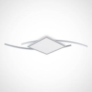 Lucande - Tiaro LED Square Lampa Sufitowa 56,6 CCT Silver