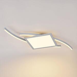 Lucande - Tiaro LED Square Lampa Sufitowa 42,5 Silver Lucande