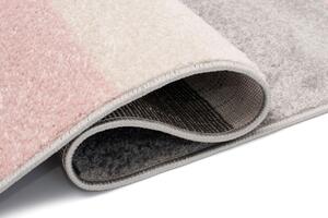 Szaro-biały dywan w pasy w stylu skandynawskim - Caso 8X