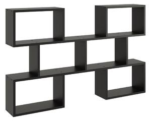 Czarna minimalistyczna półka wisząca - Lana