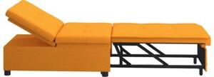 Nowoczesna rozkÅadana sofa w ciemnym Å¼Ã³Åtym kolorze