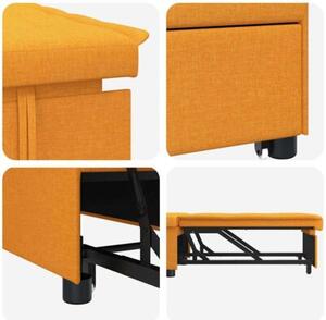 Nowoczesna rozkÅadana sofa w ciemnym Å¼Ã³Åtym kolorze
