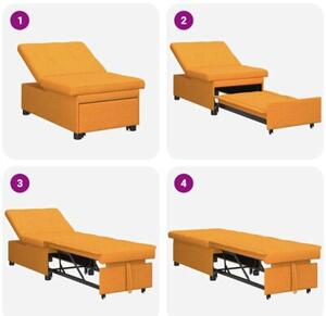 Nowoczesna rozkÅadana sofa w ciemnym Å¼Ã³Åtym kolorze