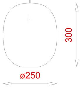Piet Hein - Superegg 300 Lampa Wisząca Opalizowana/Biały Kabel
