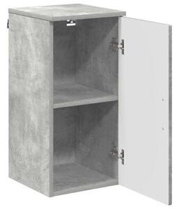 Nowoczesna szafka łazienkowa z drzwiami, betonowy szary, minimalistyczny design, montaż na ścianie, materiał drewnopochodny