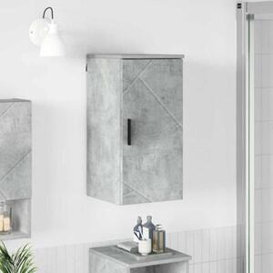 Nowoczesna szafka łazienkowa z drzwiami, betonowy szary, minimalistyczny design, montaż na ścianie, materiał drewnopochodny