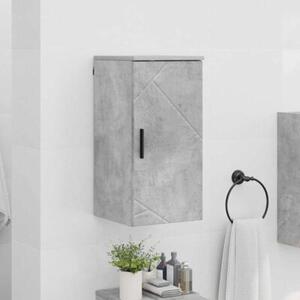 Nowoczesna szafka łazienkowa z drzwiami, betonowy szary, minimalistyczny design, montaż na ścianie, materiał drewnopochodny