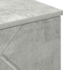 Nowoczesna szafka łazienkowa z drzwiami, betonowy szary, minimalistyczny design, montaż na ścianie, materiał drewnopochodny