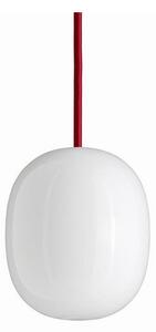 Piet Hein - Superegg 300 Lampa Wisząca Opalizowana/Czerwony Kabel