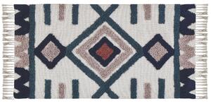 Dywan wielokolorowy skandynawski ręcznie tuftowany bawełniany 80 x 150 cm Kozlu Beliani