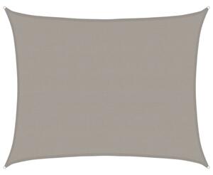 Żagiel przeciwsłoneczny, 160 g/m², jasnoszary, 6x7 m, hdpe