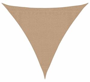 Żagiel przeciwsłoneczny, 160 g/m², kolor taupe, 3x3x3 m, hdpe