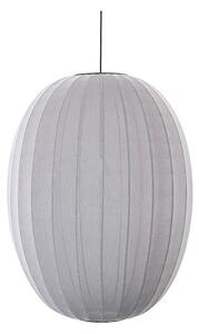 Made By Hand - Knit-Wit 65 Wysoka Oval Lampa Wisząca Silver
