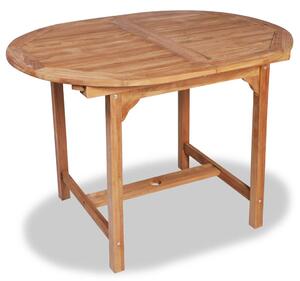 Rozkładany stół ogrodowy, 110-160x80x75 cm, lite drewno tekowe