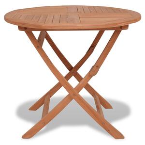 Składany stół ogrodowy, 85x76 cm, lite drewno tekowe