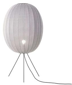Made By Hand - Knit-Wit 65 Wysoka Oval Lampa Podłogowa Medium Silver