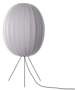 Made By Hand - Knit-Wit 65 Wysoka Oval Lampa Podłogowa Medium Silver Made By Hand