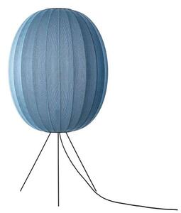 Made By Hand - Knit-Wit 65 Wysoka Oval Lampa Podłogowa Medium Blue Stone