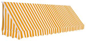 Markiza bistro, 350 x 120 cm, pomarańczowo-biała