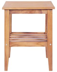 Stolik kawowy, 40x40x50 cm, kwadratowy, lite drewno tekowe