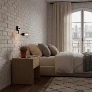 Kinkiet ścienny łazienkowy nad lustro EDYLIT czarny loft FRIDA NEGRO 11-413 1xE27