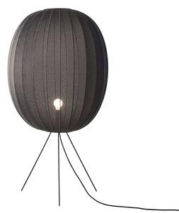 Made By Hand - Knit-Wit 65 Wysoka Oval Lampa Podłogowa Medium Czarna