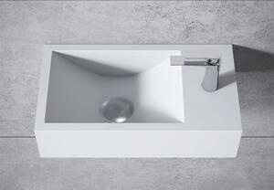 Umywalka ścienna BA18 z odlewu mineralnego