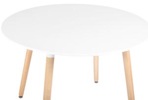 Zestaw mebli dla 4 osób stół MEDIOLAN biały i 4 krzesła SIENA