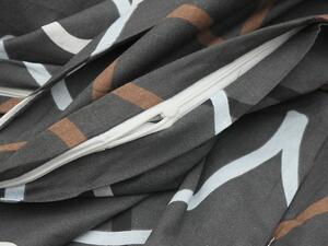 Pościel bawełniana GIFU szara + poszewka na poduszkę 40 x 40 cm Rozmiar pościeli: 70 x 90 cm | 140 x 200 cm