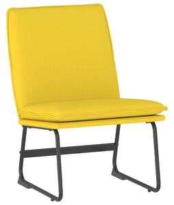 Krzesło wypoczynkowe, żółty, 52x75x76 cm, obite tkaniną