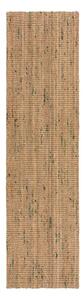 Zielono-naturalny dwustronny chodnik z juty tkany ręcznie 60x230 cm Jute Boucle Green – Flair Rugs