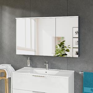 Szafka łazienkowa SOLO z oświetleniem LED i lustrem 120 cm - różne kolory