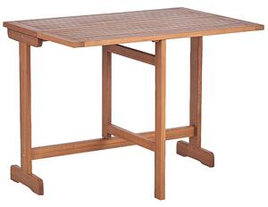 Składany zestaw mebli balkonowych drewno akacjowe 2 krzesła stolik Lenola Beliani