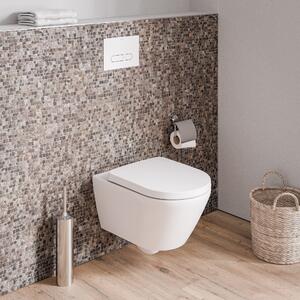 Duravit WC wiszący Mino bez rantów spłukującychBiały połysk - w zestawie deska sedesowa z wolnym opadaniem