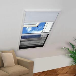 Plisowana moskitiera okienna, 160 x 80 cm, z osłoną